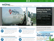 Tablet Screenshot of pegpropane.com